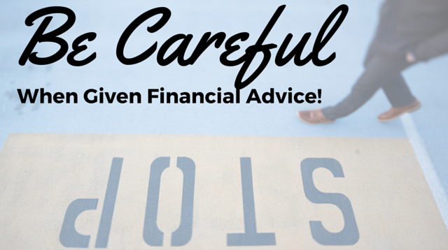 023 Be Careful When Given Financial Advice